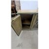 Image 4 : Curved Front Cabinet with Ornate Silver-Tone Medallions