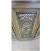 Image 5 : Curved Front Cabinet with Ornate Silver-Tone Medallions