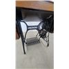 Image 5 : Singer Treadle Sewing Machine Cabinet with Cast Iron Base, No Sewing Head