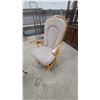 Image 1 : Wood and Upholstered Glider Rocker