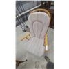 Image 4 : Wood and Upholstered Glider Rocker
