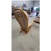 Image 5 : Wood and Upholstered Glider Rocker
