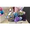 Image 11 : Three Boxes of Assorted Fabric Rolls in Various Colors, Prints, and Sizes