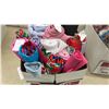 Image 4 : Three Boxes of Assorted Fabric Rolls in Various Colors, Prints, and Sizes