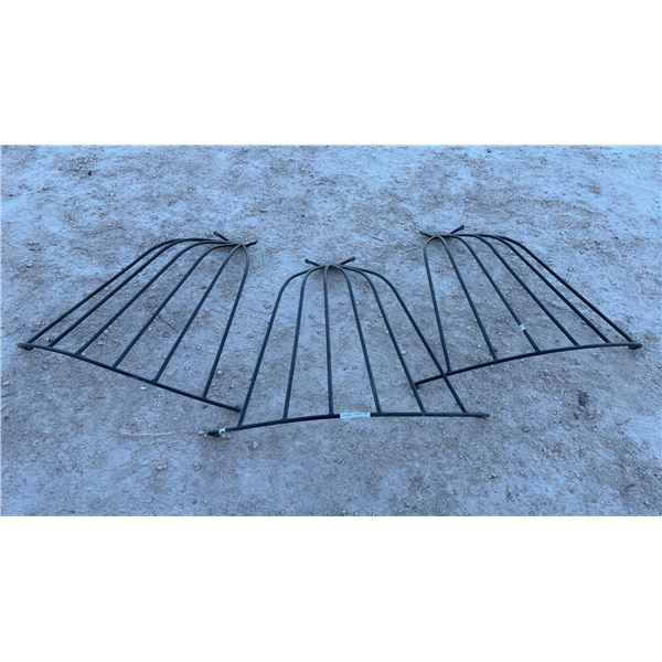 3 Hanging Wrought Iron Hay Feeders