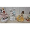Image 3 : Collection of Porcelain Figurines: 10+ Pieces, Including Children, Couples, and Women