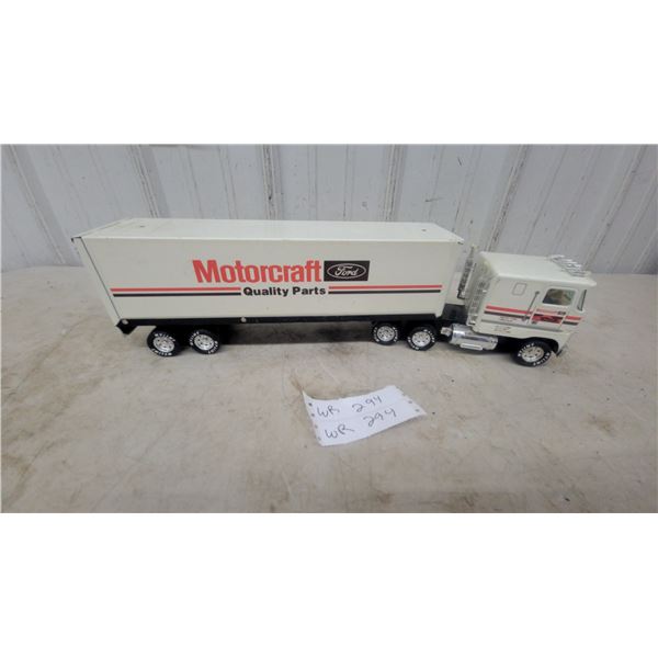 Nylint Ford LTL-9000 Motorcraft Quality Parts Pressed Steel and Plastic Semi-Truck and Trailer