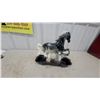 Image 4 : Vintage Black and White Glazed Ceramic Rearing Horse Lamp with Decorative Base 14.6” High 15” long