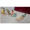 Image 2 : Ceramic Figurines: Pair of Ducks, Pair of Pink Birds, Pink Fish, Pink and Blue Wall Pocket
