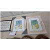 Image 5 : Assorted Framed Wall Art Including Miniature Portraits, Floral Prints, and "No Pets" Sign