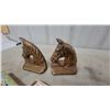 Image 3 : Vintage Parker Brothers 1906” Touring" Automobile Card Game, Brass Horse Bookends