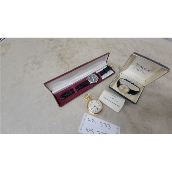 Pocket Watch, Timex Wristwatch