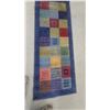 Image 3 : Teal Shag Area Rug and Multi-Colored Geometric Patchwork Runner Rug 21”×54” and 35”×56”