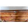 Image 6 : Lane Cedar Chest with Carved Details and Brass Hardware 25”×42”×17”