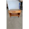 Image 1 : Modern Nightstand with Drawer and Open Shelf 20”×25”×18”