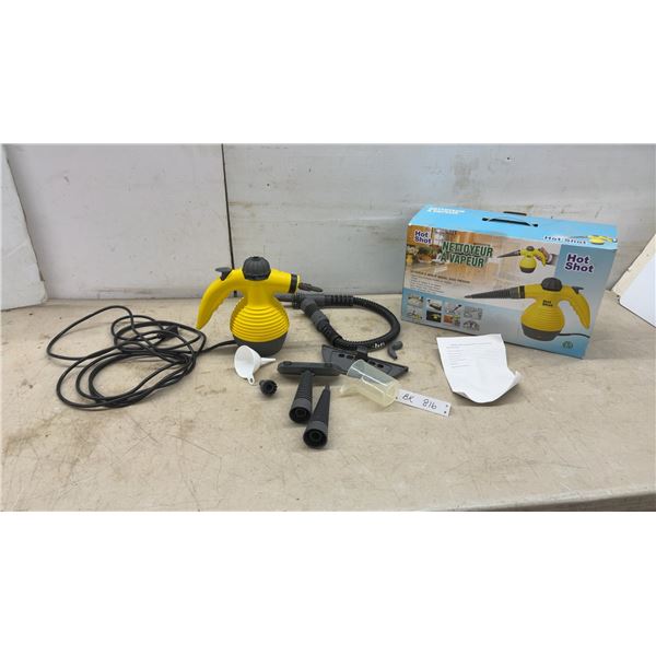 Hot Shot Handheld Steam Cleaner with Attachments, Funnel