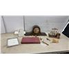 Image 1 : What Is a Marriage Musical Plaque, Scrabble Board Game, Frame, Mantke Clock, with Key No Pendulum