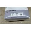 Image 3 : Case of Standard A19 Incandescent Frost Light Bulbs, 100 Watts, 130 Volts, 30 Four-Packs