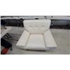 Image 2 : Cream Leather/leather style comfy Armchair
