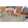 Image 8 : Oak Dining Table with 6 Spindle Back Chairs 30”×49”×36”