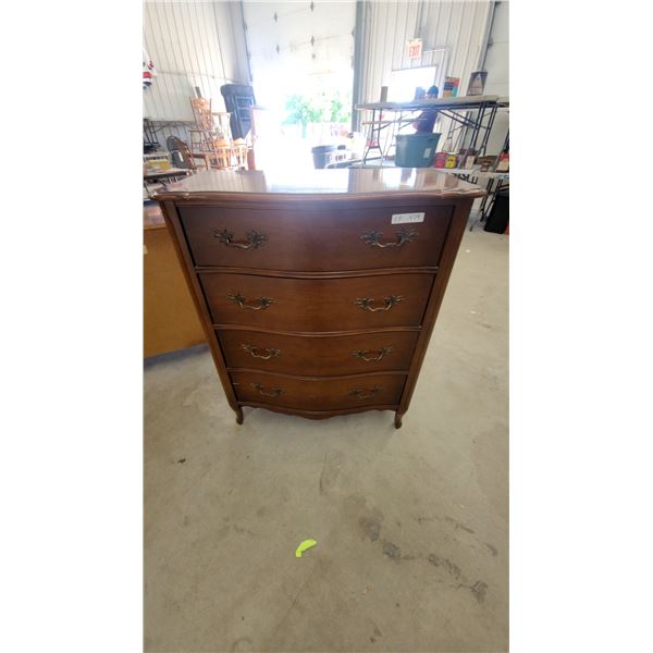 Vintage French Provincial Style Four-Drawer Chest of Drawers 46”×36”×19”