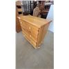 Image 4 : Pine Wood Dresser with 6 Drawers and White Knobs 33”×33”×17”