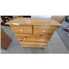 Image 5 : Pine Wood Dresser with 6 Drawers and White Knobs 33”×33”×17”