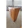 Image 2 : Oak Dresser with 5 Drawers and Cabinet Door 52.6”×33.6”×16”