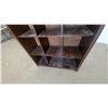 Image 5 : Dark Wood 9-Cubby Storage Shelf 48”×44”×16”