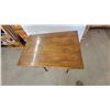 Image 2 : Antique Oak Writing Desk with Drawer and Cabriole Legs 30”×18”"×26”