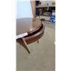 Image 3 : Scalloped Edge Side Table with Single Drawer 22” High 22” diameter