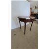 Image 4 : Scalloped Edge Side Table with Single Drawer 22” High 22” diameter