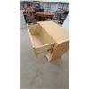 Image 5 : Light Woodgrain Two-Door Cabinet and Two-Drawer Lateral File Cabinet 30”×18”×36”