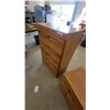 Image 3 : Oak Dresser, Chest of Drawers 45”×31”×16.6”, and Nightstand 22”×21”×16”