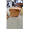 Image 6 : Oak Dresser, Chest of Drawers 45”×31”×16.6”, and Nightstand 22”×21”×16”
