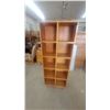 Image 1 : Tall Wooden shelf cabinet with 10 Cubbies 67.6”×12”×26.6”