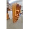 Image 2 : Tall Wooden shelf cabinet with 10 Cubbies 67.6”×12”×26.6”