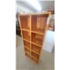 Image 4 : Tall Wooden shelf cabinet with 10 Cubbies 67.6”×12”×26.6”