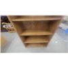 Image 4 : Oak Bookcase with Five Shelves and Four-Compartment Top Shelf 64”×34”×12”