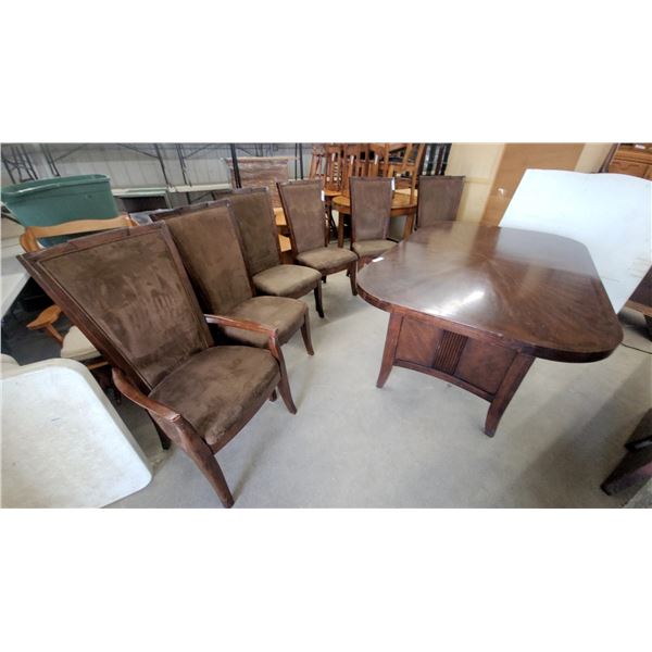 Dining Table 30”×72”×45 and 6 Upholstered Chairs