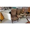 Image 6 : Dining Table 30”×72”×45 and 6 Upholstered Chairs