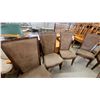 Image 7 : Dining Table 30”×72”×45 and 6 Upholstered Chairs
