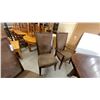 Image 8 : Dining Table 30”×72”×45 and 6 Upholstered Chairs