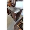 Image 2 : Dark Wood Sideboard with Two Drawers and Two Cabinet Doors 36”×36”×16”