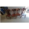 Image 1 : 4 Wooden Dining Chairs matching