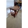 Image 5 : French Provincial Style Two-Tier End Table with Drawer 26”×22”×15”