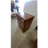 Image 2 : Three-Drawer Wooden Chest with Brass Pulls 30”×25”×16”