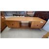 Image 2 : 3 pce set Oak Wood Cabinet 27”×48”×15” oak coffee table 16”×54”×20” oak end table 20”×27”×24”