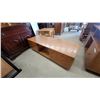 Image 4 : 3 pce set Oak Wood Cabinet 27”×48”×15” oak coffee table 16”×54”×20” oak end table 20”×27”×24”