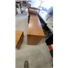 Image 7 : 3 pce set Oak Wood Cabinet 27”×48”×15” oak coffee table 16”×54”×20” oak end table 20”×27”×24”